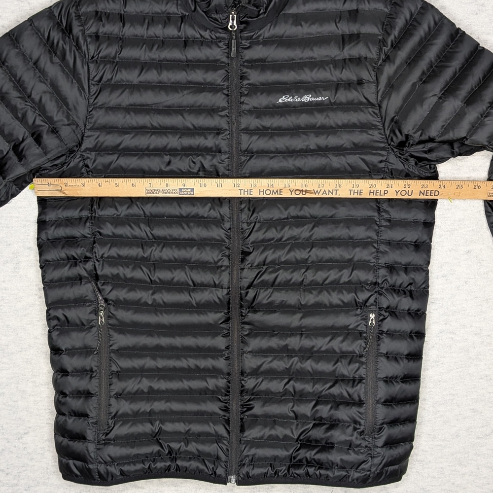 Eddie Bauer Men's EB700 Black Down Puffer Jacket Sz TL - Picture 7 of 14